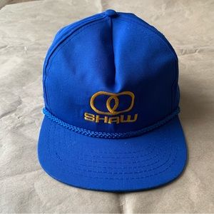Vintage Shaw Trucker Hat 90s Cotton Poly